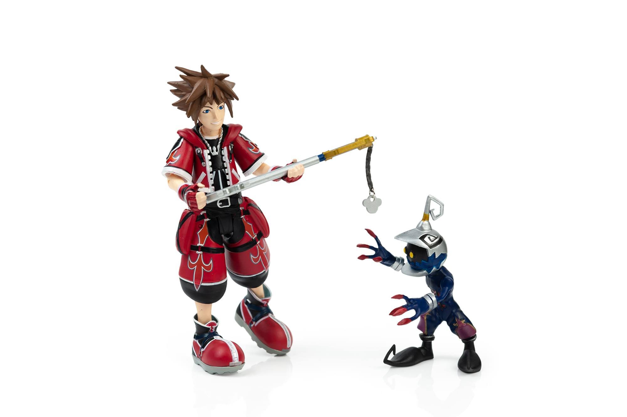 Alt View 2. Diamond Comic - Kingdom Hearts Valor Form Sora & Soldier Exclusive Action Figure - 2-Pack - Red.