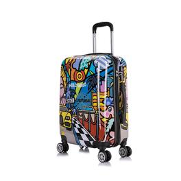 InUSA - Prints Lightweight Hardside Spinner Luggage 20" Carry-on - HOLLYWOOD