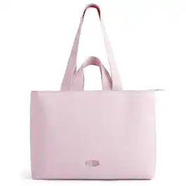 Bagsmart - Halo 25L Work Tote, Water-Resistant Puffer Tote with 15.6" Laptop Sleeve & Magnetic Cardholder for Commute & Travel - Pink