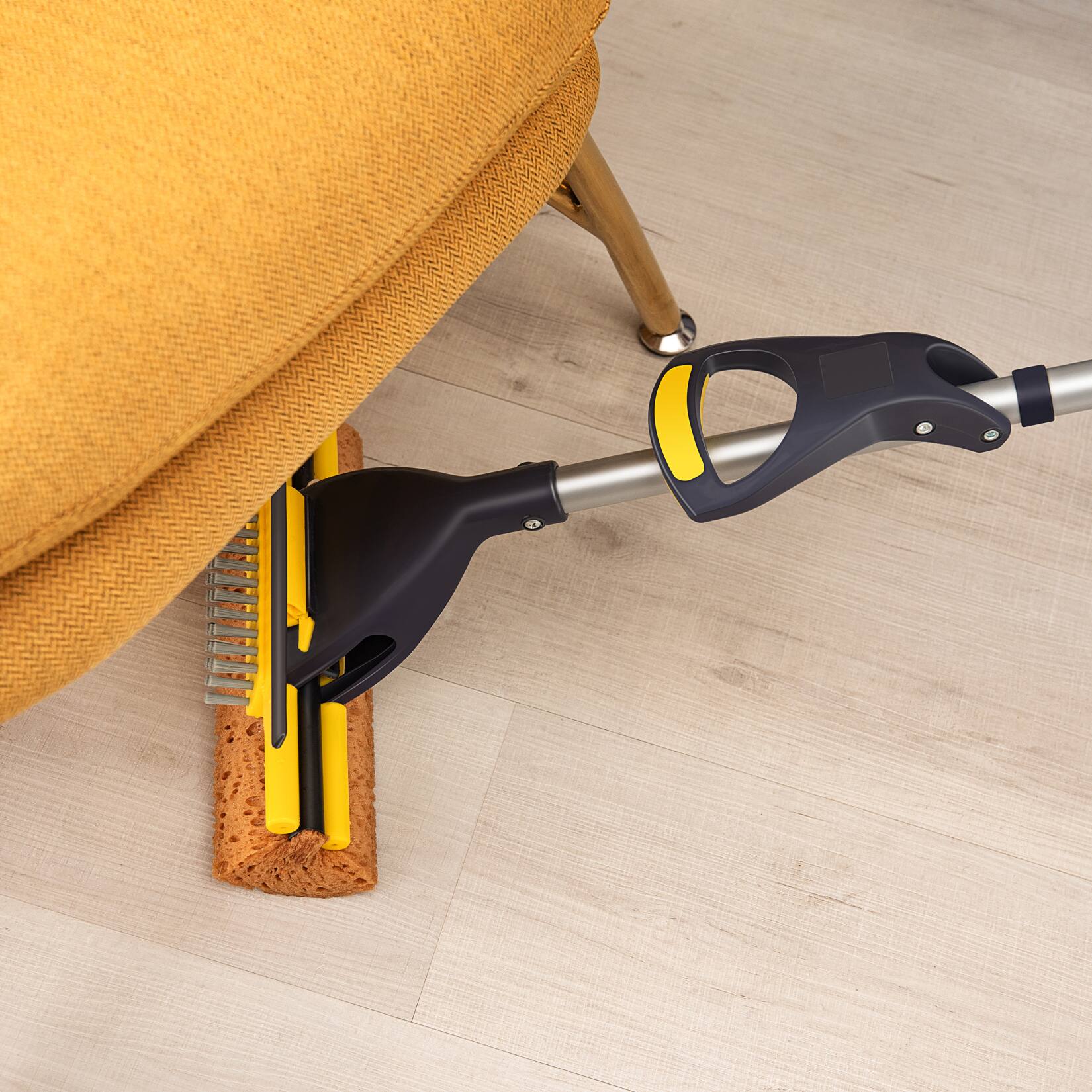 Alt View 4. Yocada - Sponge Mop Home Commercial Use Tile Floor Bathroom Garage Cleaning   Total 3 Sponge Heads.