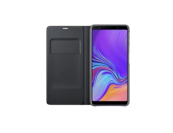 Samsung - Galaxy A7 (2018) Wallet Cover I Color: - Black