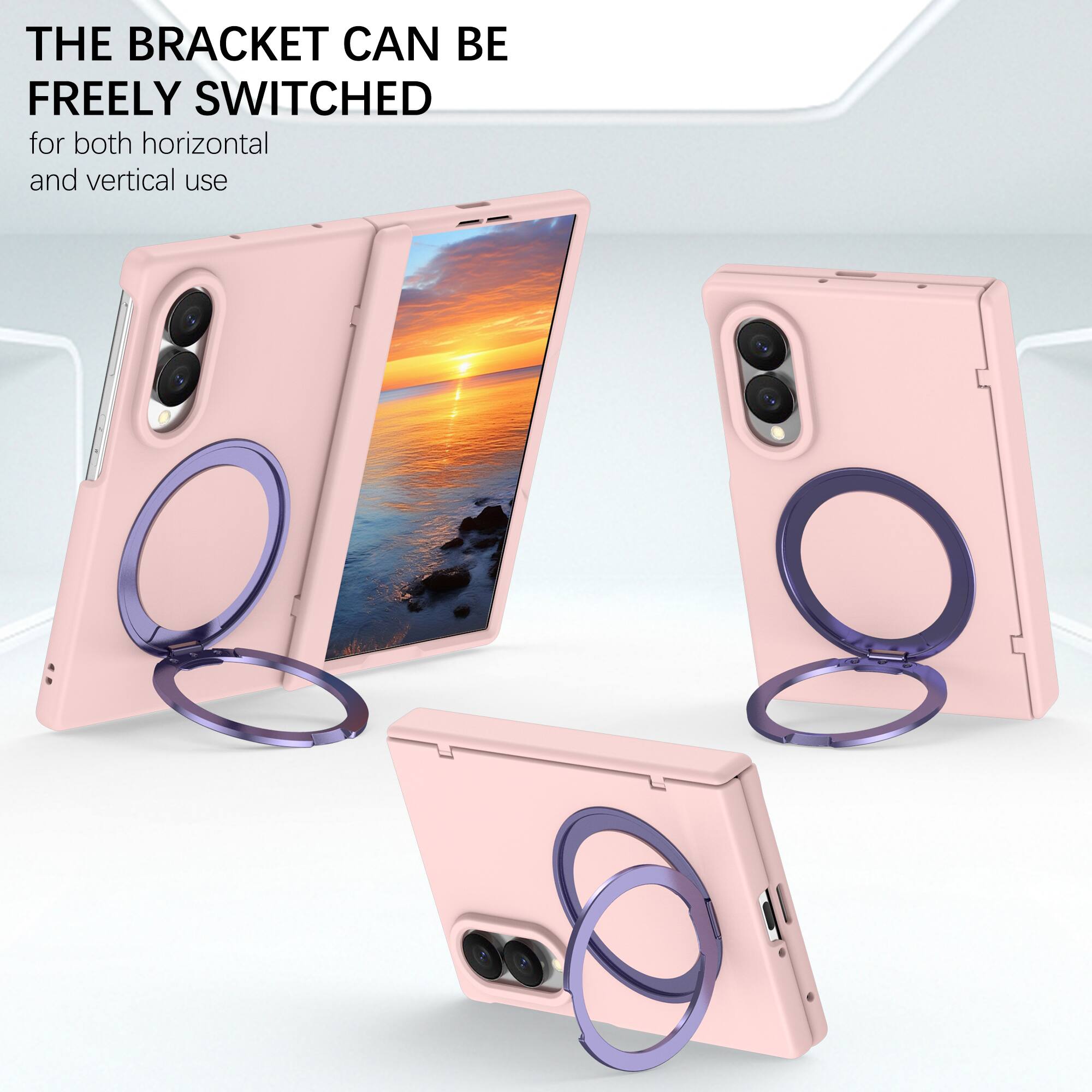 THE BRACKET CAN BE FREELY SWITCHED for both horizontal and vertical use
