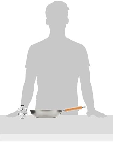 Alt View 2. Escali - Joyce Chen Classic Series 12-Inch Uncoated Carbon Steel Stir Fry Pan with Birch Handle - Silver.