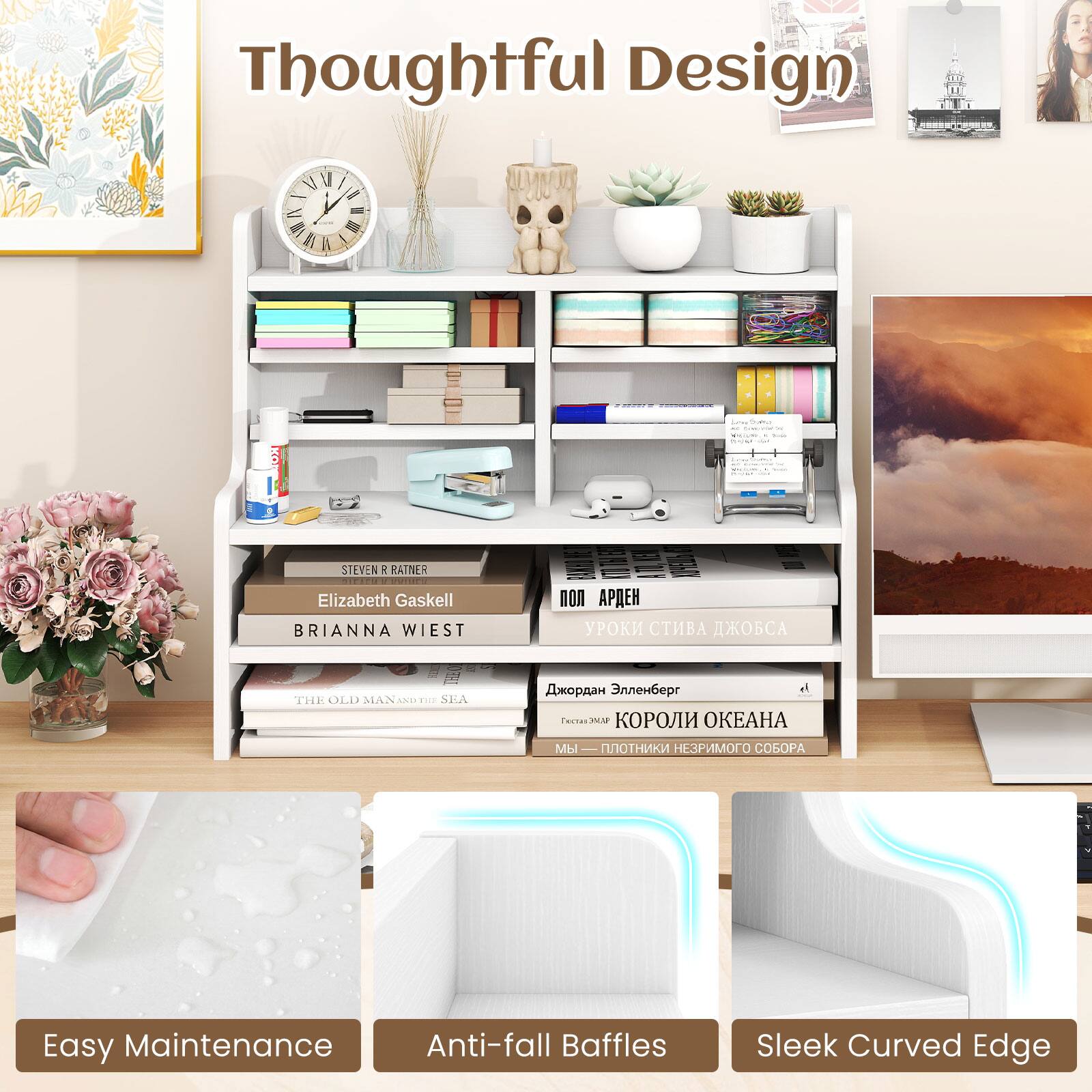 Thoughtful Design

VI
IX S
VA

and

STEVEN R RATNER 2020 Elizabeth Gaskell BRIANNA WIEST THE OLD MAN AND THE SEA

Easy Maintenance Anti-fall Baffles
Sleek Curved Edge