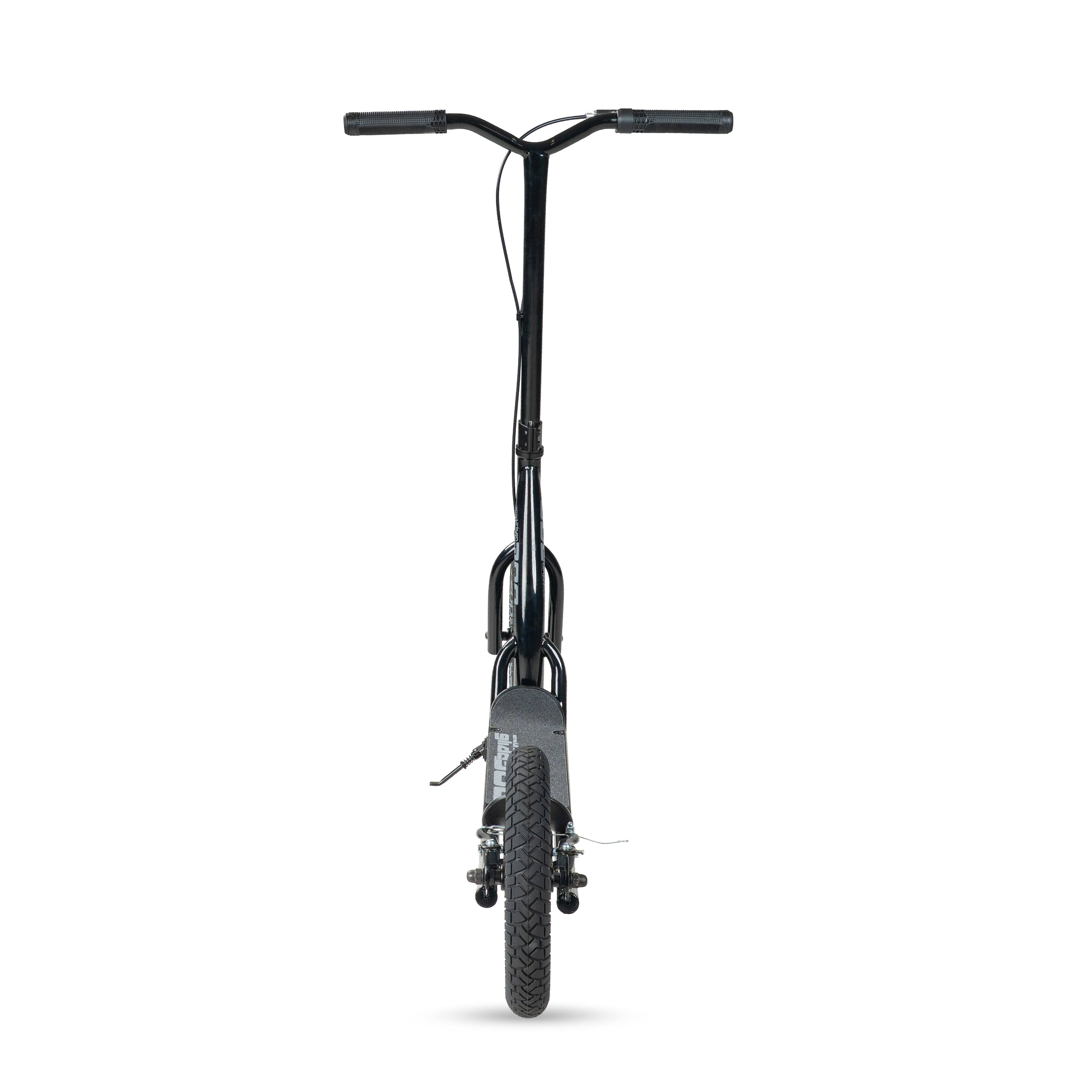 Back. Madd Gear - Large Kick Scooter for Adults & Teens – 12" Air Tires, 300lbs Capacity, Wide Deck – Madd Gear Metro Urban Glide 300 - BLACK/GREY.
