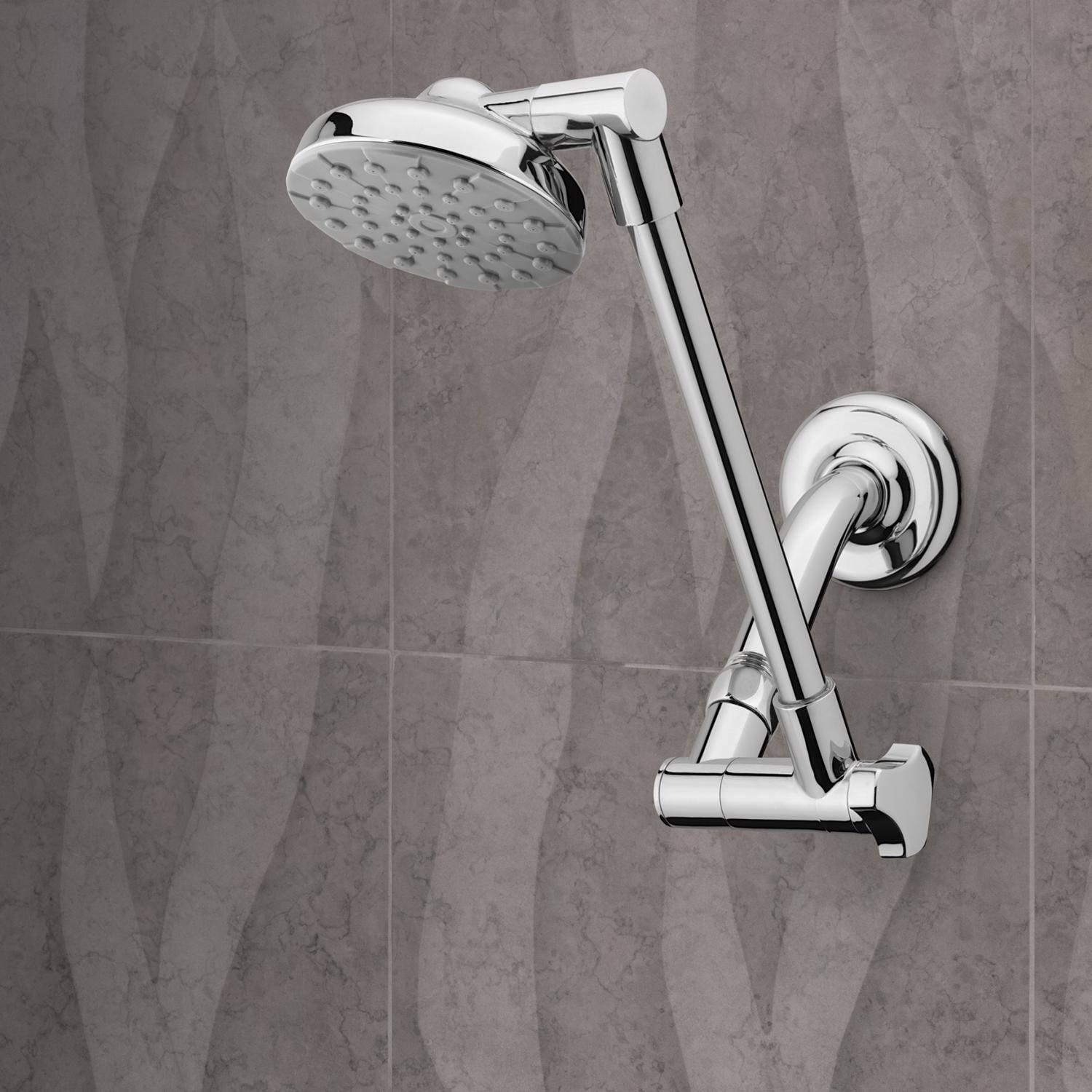 Angle. Waterpik - Waterpik Chrome 1 settings Showerhead 1.8 gpm - Chrome.