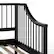 Alt View 19. Martha Stewart - Neely Wooden Twin Size Platform Daybed with Spindles and Wood Slat Foundation - Black.