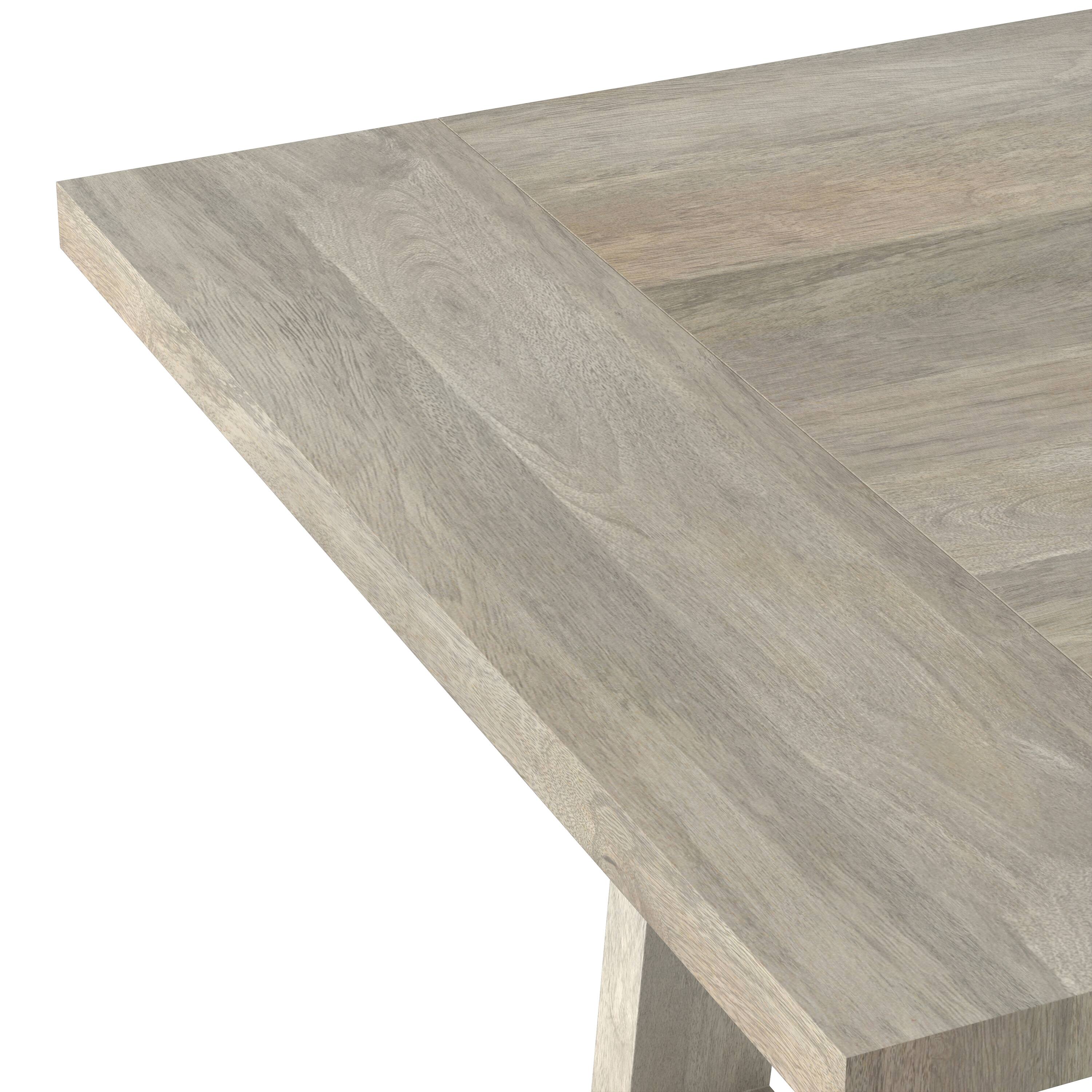 Alt View 4. Simpli Home - Whitley 72 inch Wide Solid Mango Farmhouse Dining Table - White Wash.