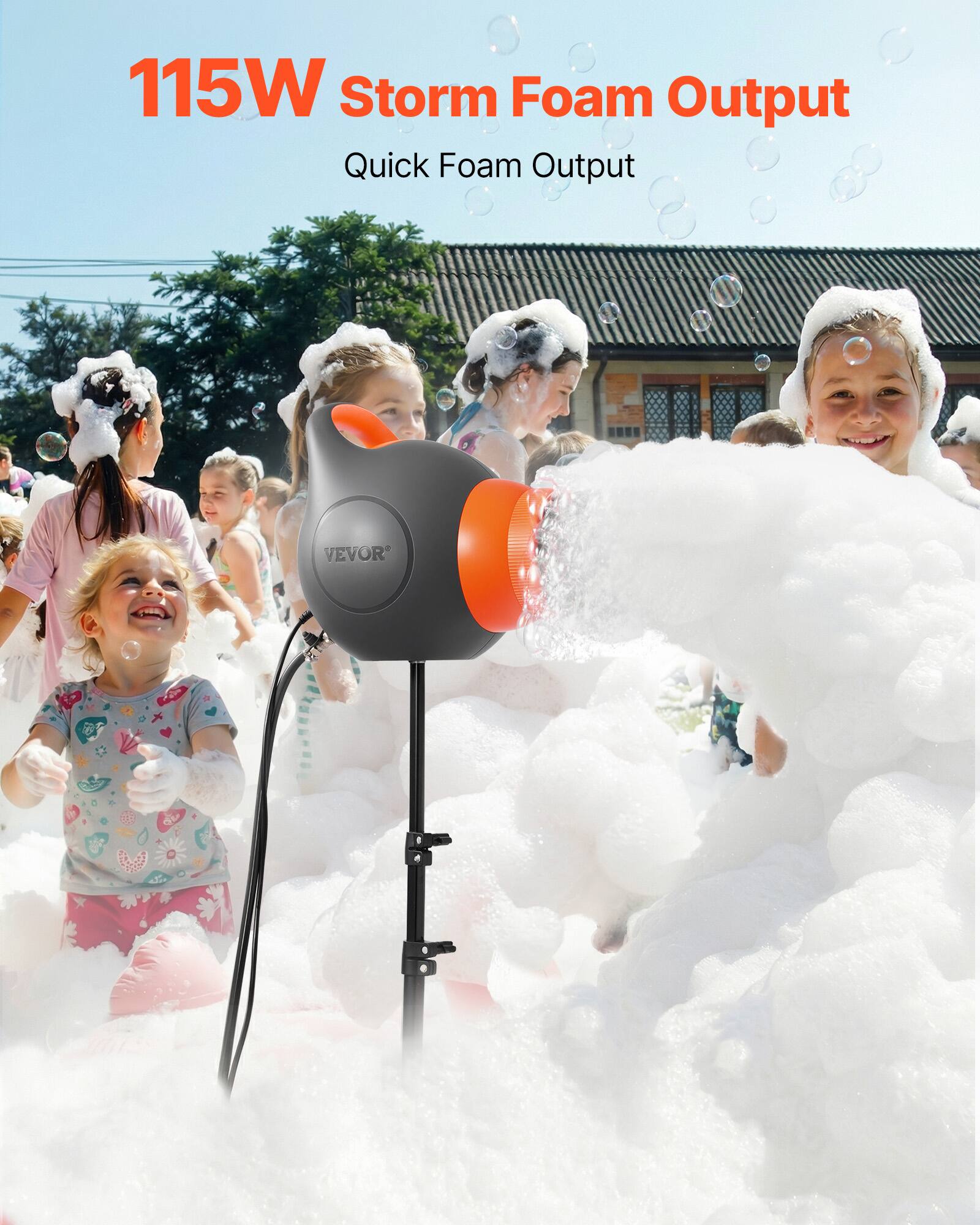 115W Storm Foam Output  
Quick Foam Output  
VEVOR