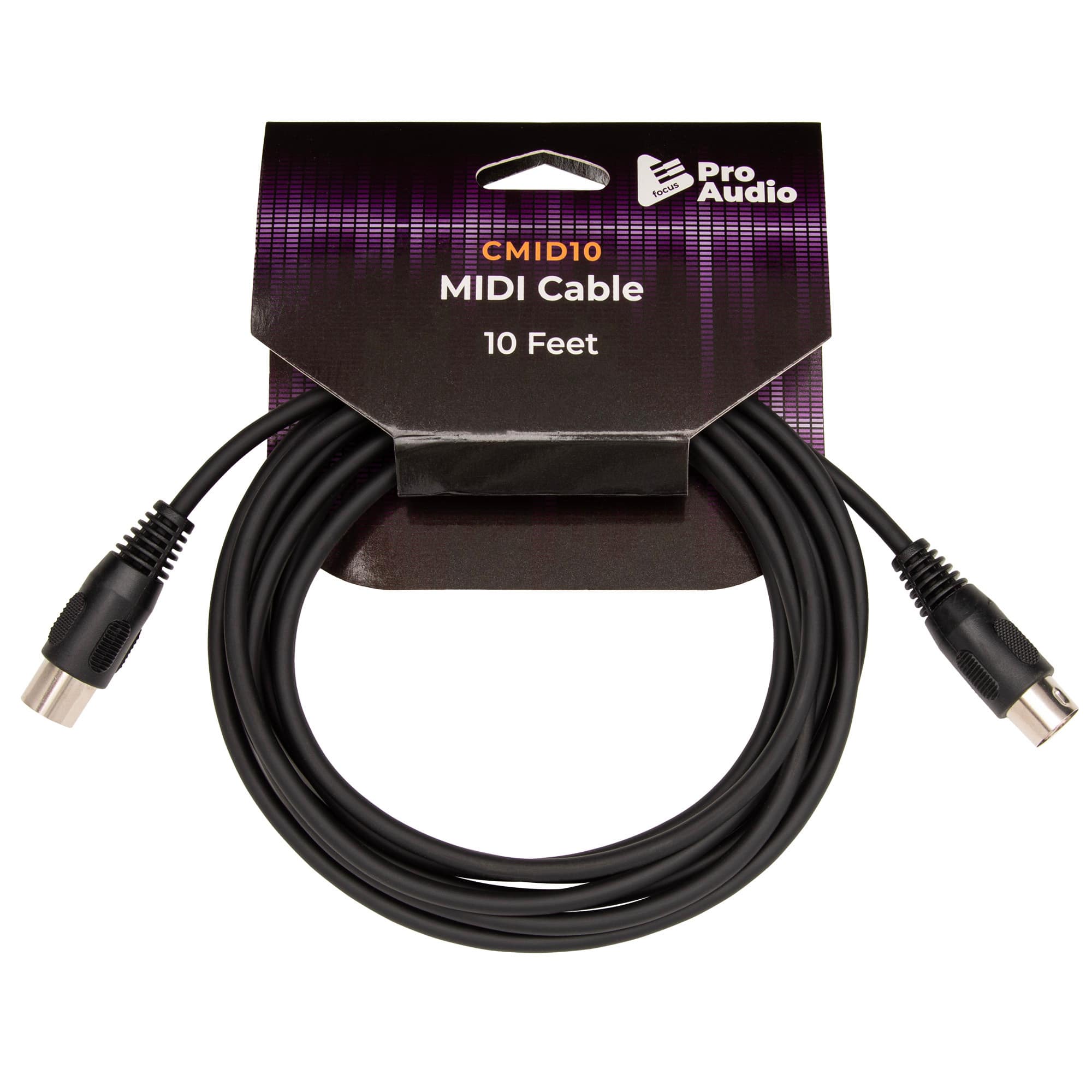 FocusProAudio - MIDI Cable (10-Feet)