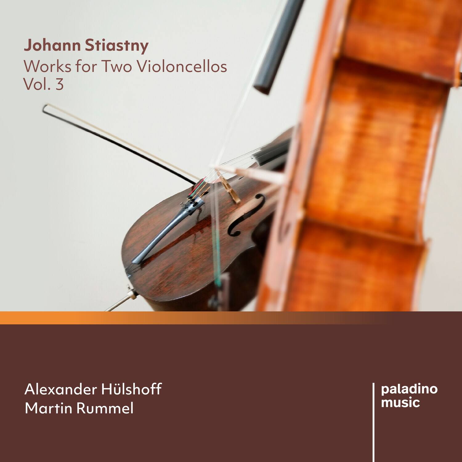 Johann Stiastny  
Works for Two Violoncelli  
Vol. 3  

Alexander Hülschhoff  
Martin Rummel  

paladino music