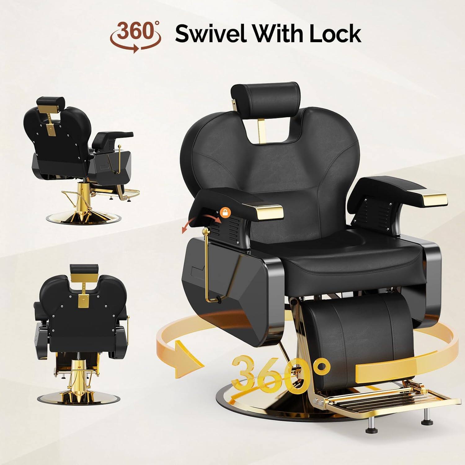 360° Swivel With Lock