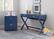 Alt View 18. Linon Home Décor - Penrose Two-Drawer Campaign-Style Writing Desk - Navy.