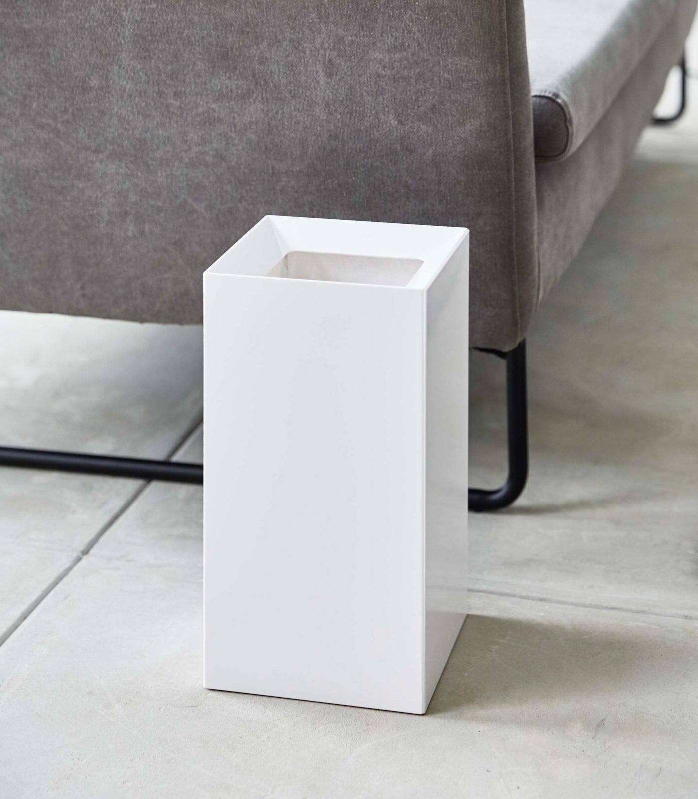 Alt View 2. Yamazaki Home - Trash Can - White.