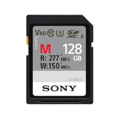 V60 10 3 S XC II Lock M 128 R: 277 MB/s GB W: 150 MB/s SF-M128 SONY