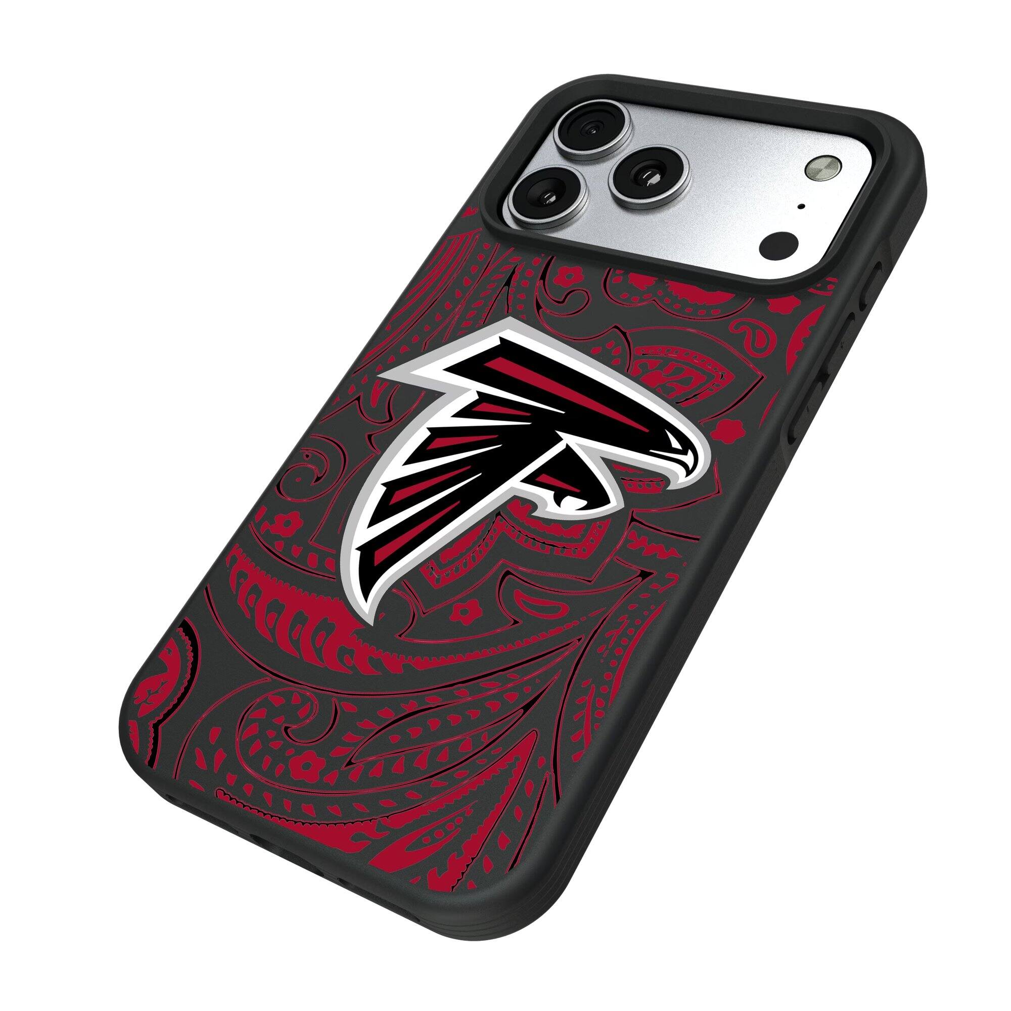 Alt View 1. Keyscaper - Atlanta Falcons Bump Case with 8.2ft Drop Protection - 15 - Multicolor.