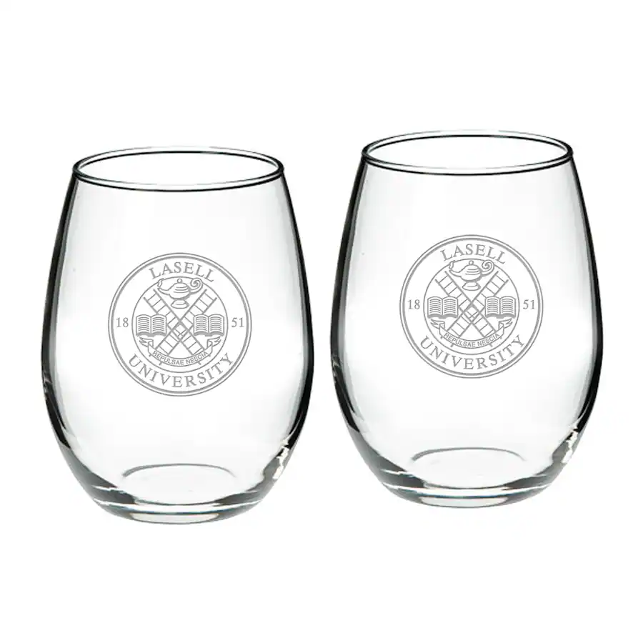 Jardine Lasell Lasers Team Design Two Piece 21oz. Stemless Wine Glass ...