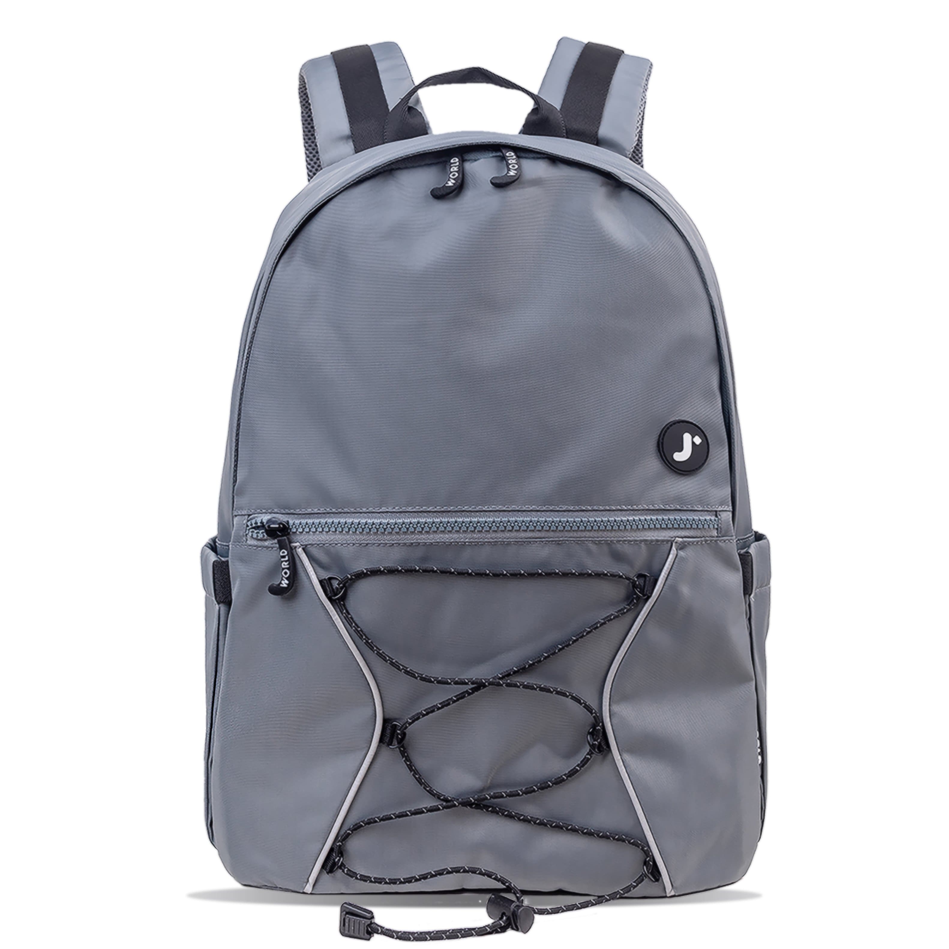 J World - Unisex Cristos Casual Backpack with Laptop Sleeve, Grey - Gray