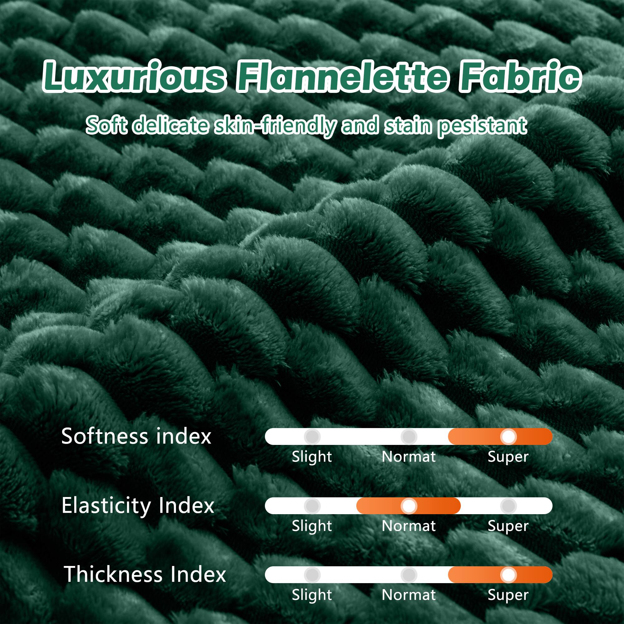 Luxurious Flannelette Fabric

Soft delicate skin-friendly and stain pesistant

Softness index  
Slight Normat Super

Elasticity Index  
Slight Normat Super

Thickness Index  
Slight Normat Super