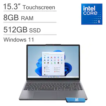 15.3" Touchscreen
8GB RAM
512GB SSD
Windows 11
Intel Core 5