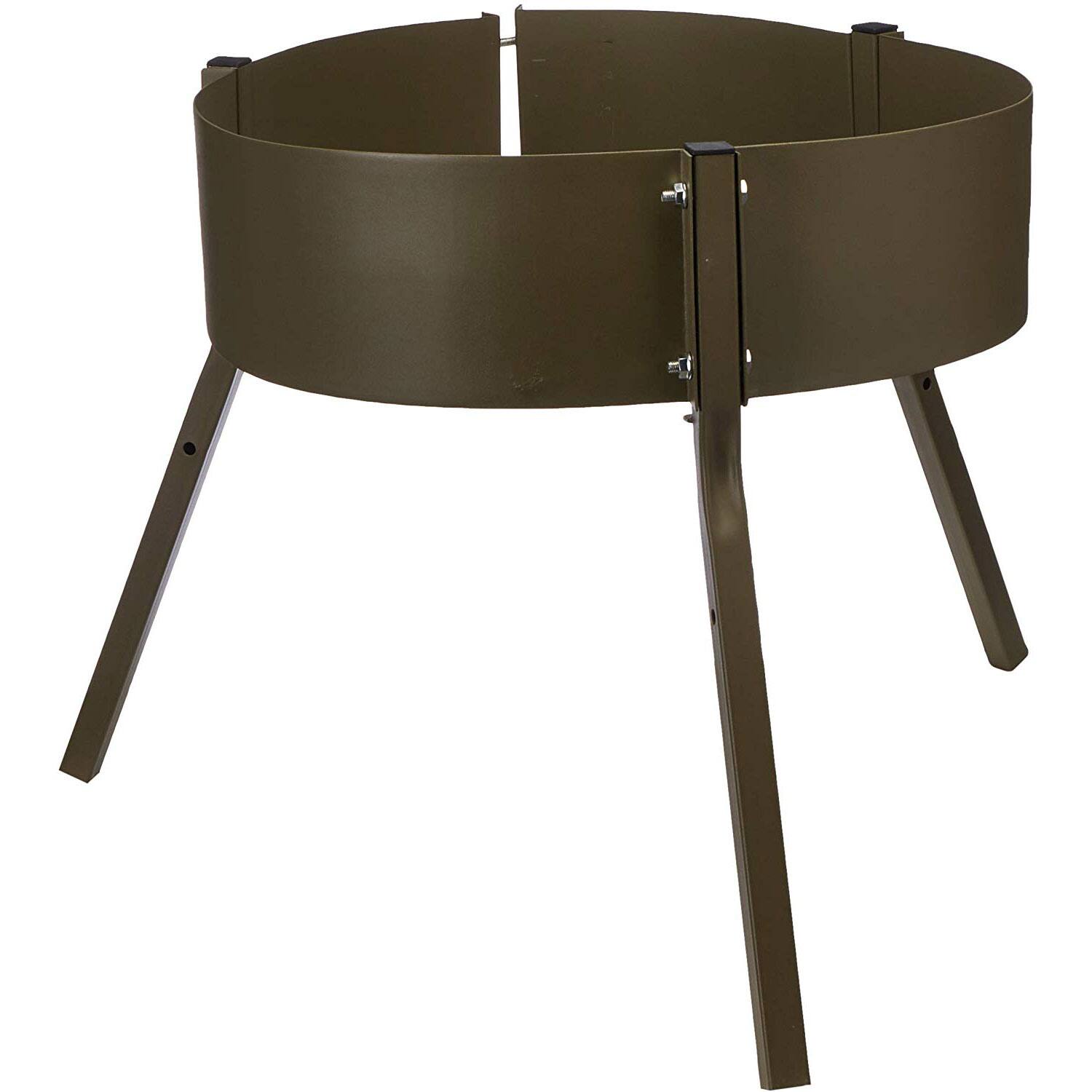 Front. Boss Buck - Boss Buck 20" Leg Stand Tripod for 55 Gallon Deer Feeder, Green, Tripod ONLY - Green.