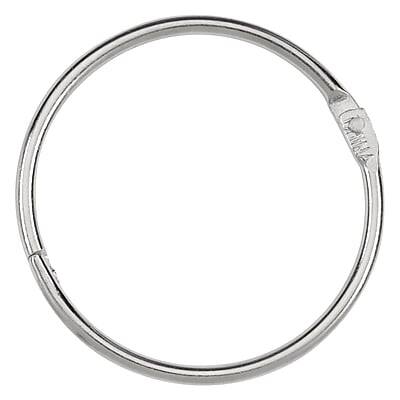 Alt View 3. ACCO - Book Ring, 3/4" Capacity, Silver, 100/Box - Silver.