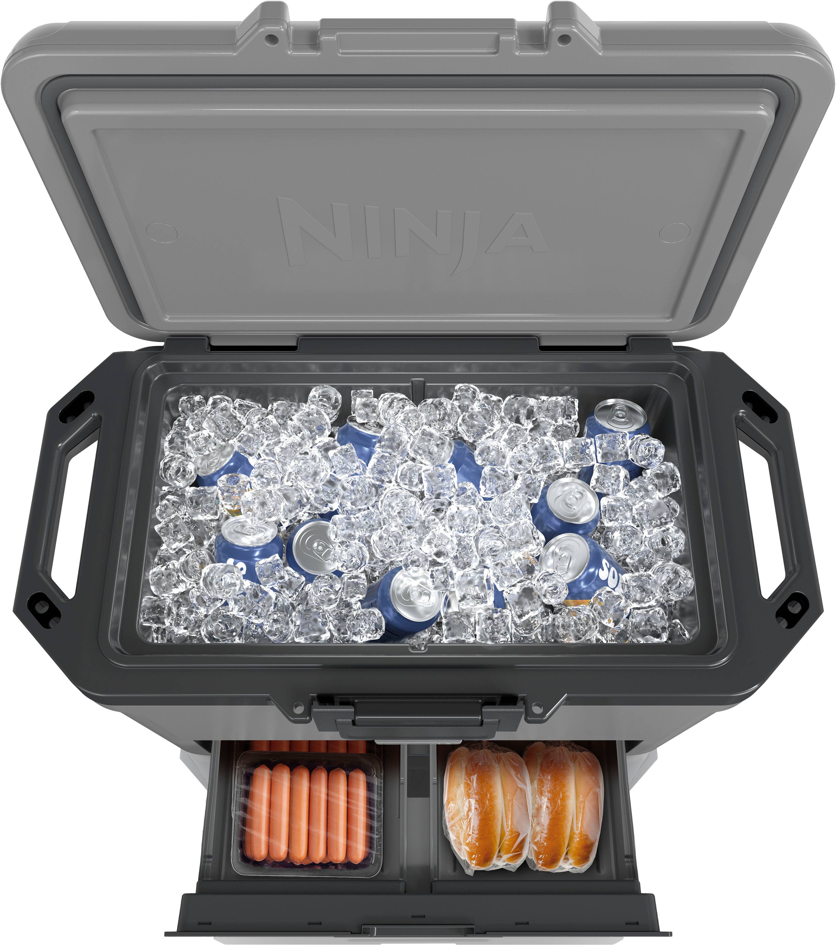 Alt View 20. Ninja - FrostVault 50qt Hard Cooler with Dry Zone - Slate Gray.