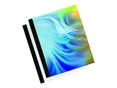 Alt View 2. Fellowes - Thermal Presentation Covers, Letter Size, 10/Pack - Black/Clear.