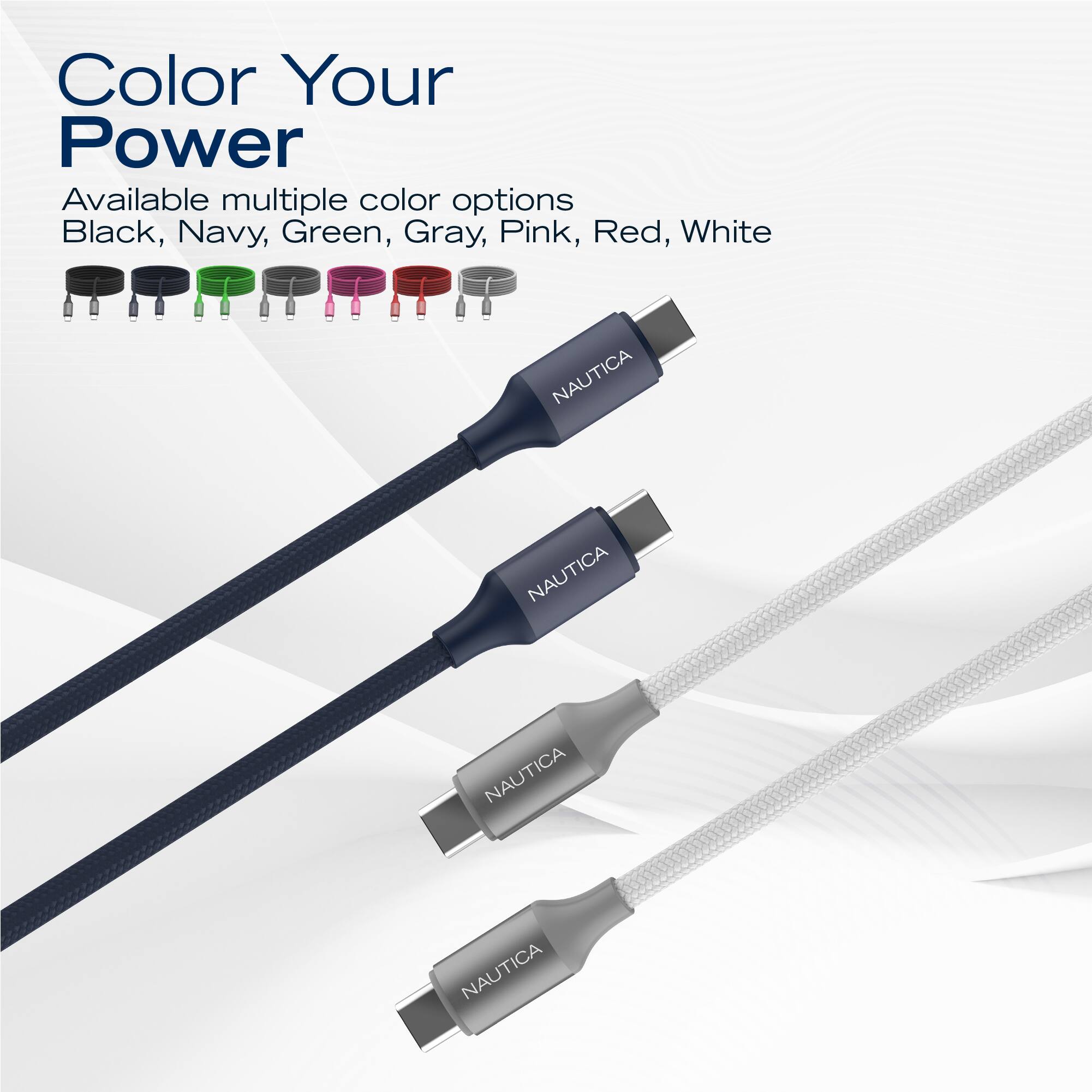 Color Your Power  
Available multiple color options: Black, Navy, Green, Gray, Pink, Red, White  

NAUTICA  
NAUTICA  
NAUTICA  
NAUTICA