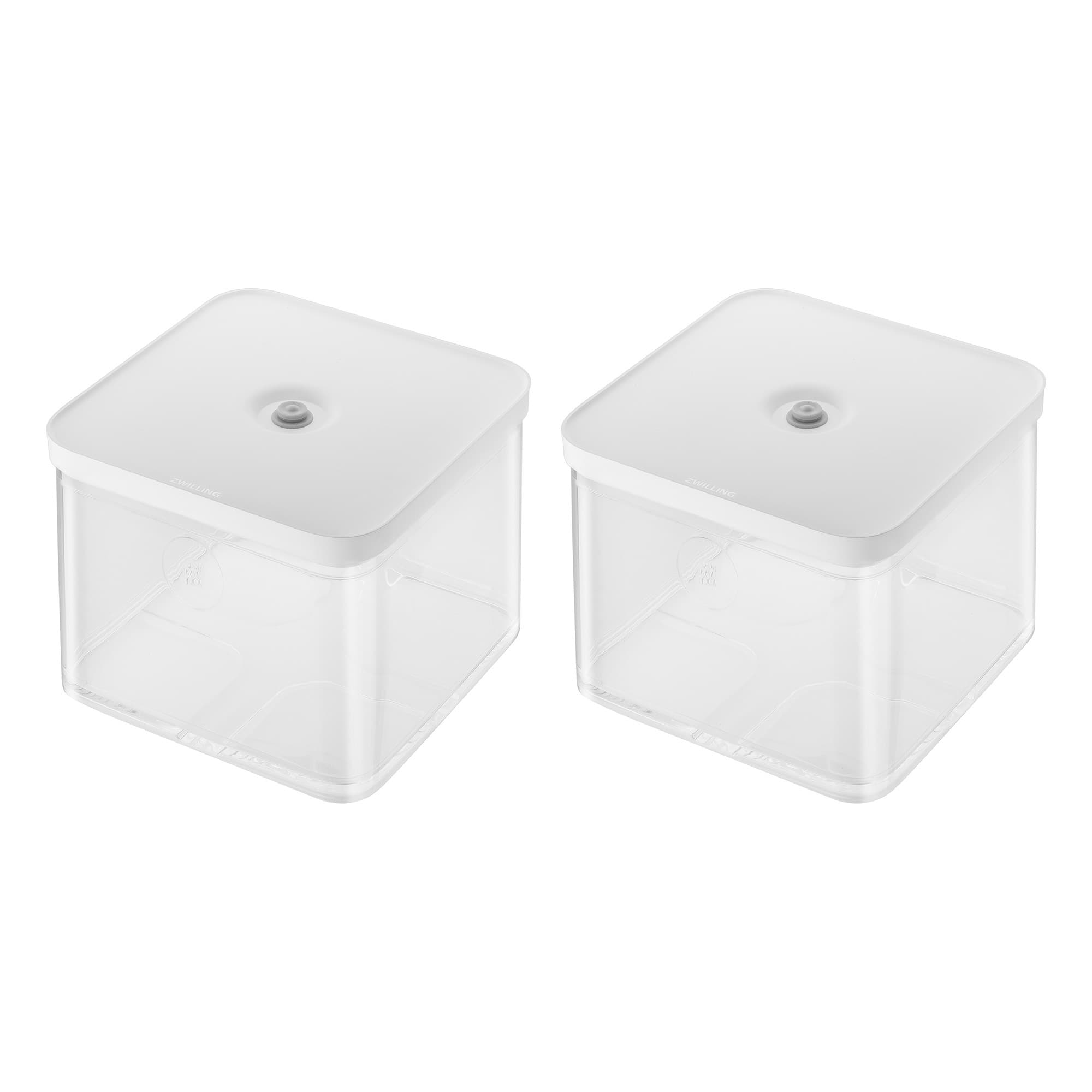 ZWILLING - Fresh & Save Cube Box, Pantry Set, 2-pc, Large Tall Cube, 2L Containers, 4.2-qt - Clear