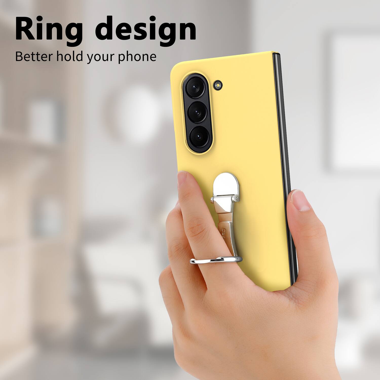 Ring design  
Better hold your phone
