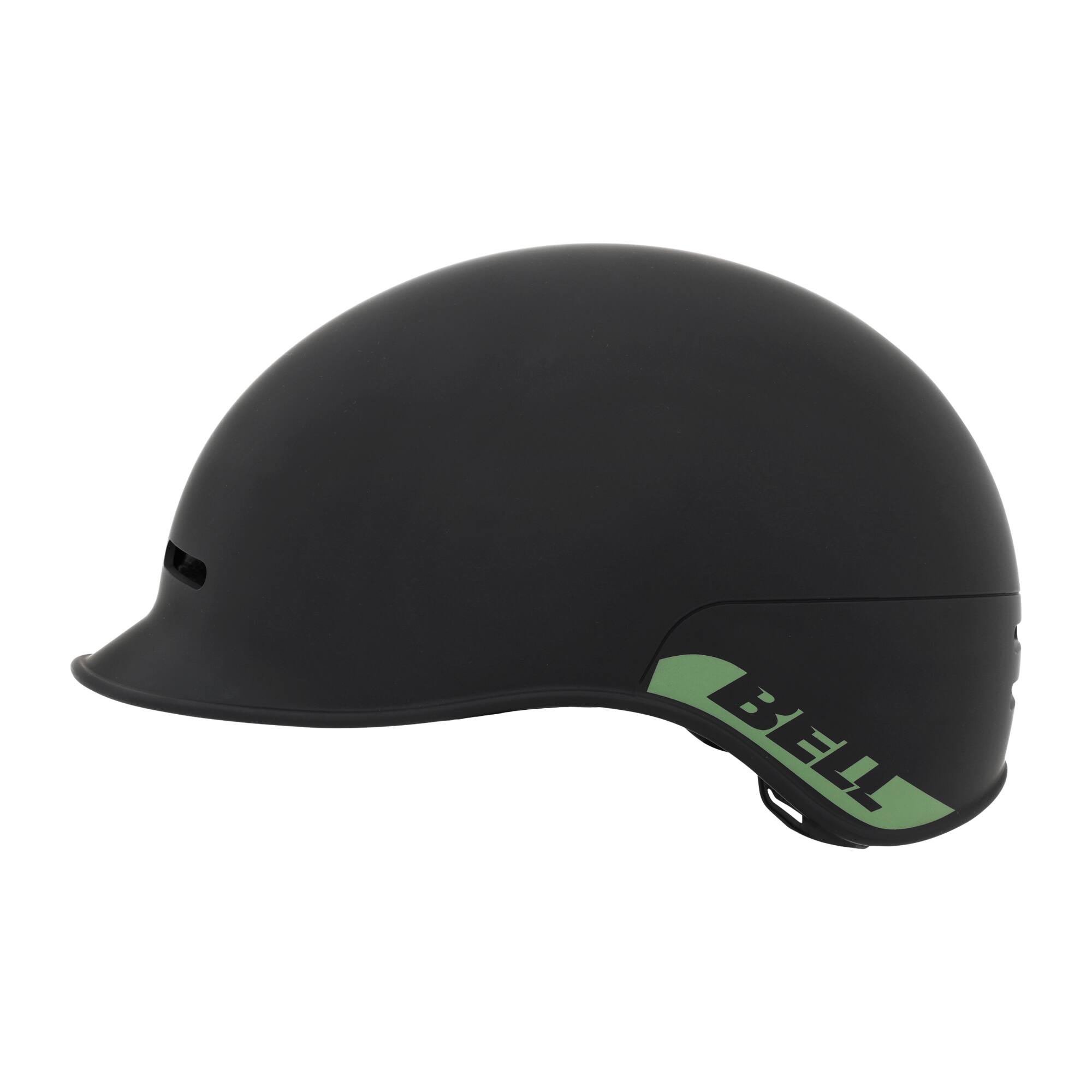 Left. Bell - Huxley Helmet for Bike and Scooter - BLACK/GREEN.
