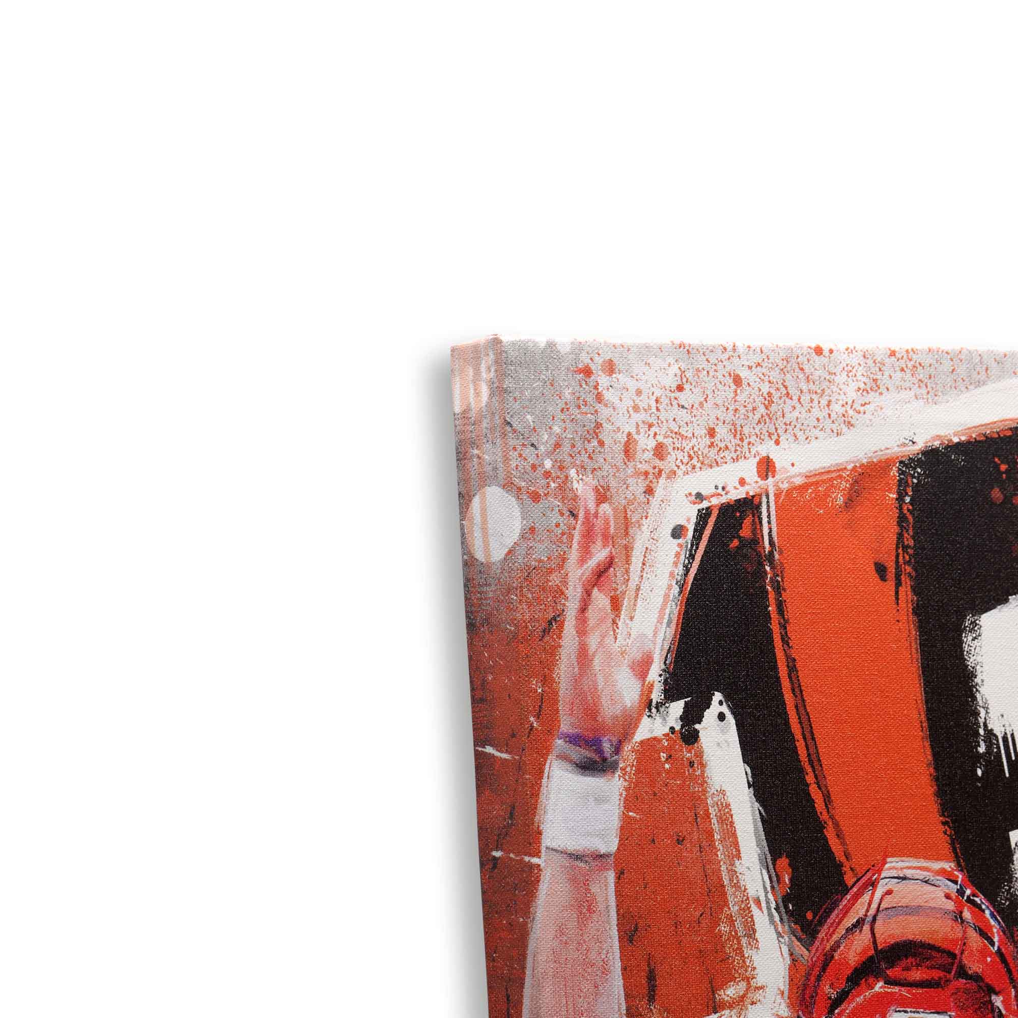 Alt View 3. Open Road Brands - Cincinnati Bengals 15" x 23" Graffiti Canvas Wall Art - Multicolor.