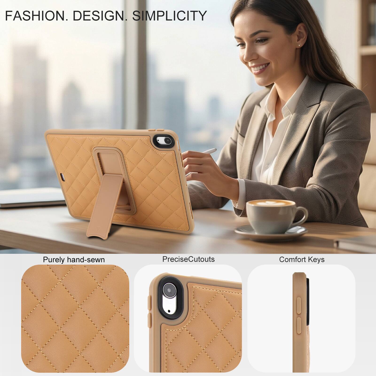FASHION. DESIGN. SIMPLICITY

Purely hand-sewn  
Precise Cutouts  
Comfort Keys