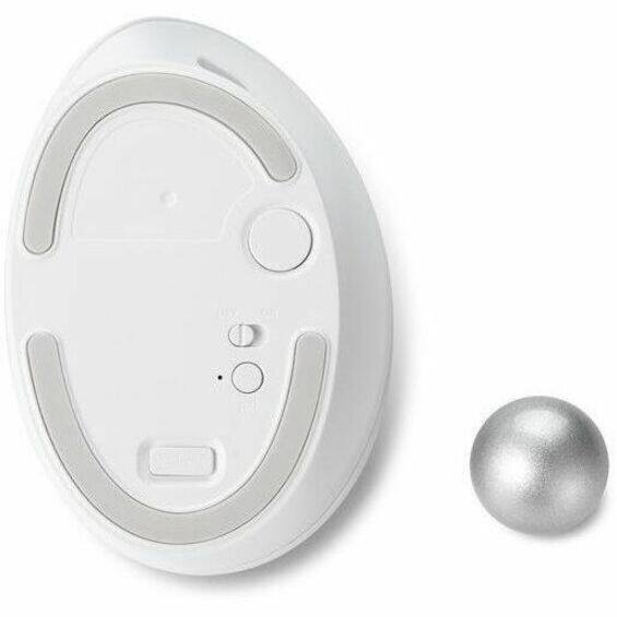 Alt View 3. Kensington - Kensington Pro Fit™ Ergo TB550 Trackball - Optical - Wireless - Bluetooth/Radio Frequency - 2.40 GHz - White.