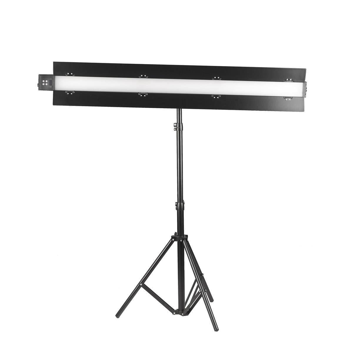 Alt View 2. Smith-Victor - Smith-Victor Acies 48" RGBW LED Strip Light with Barndoors.