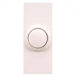 HEATH ZENITH - White Plastic Wireless Pushbutton Doorbell