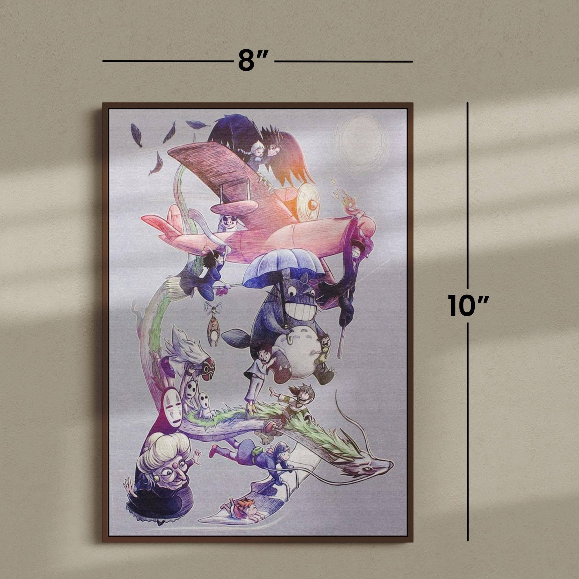 Alt View 10. Nerd Block - Studio Ghibli 8x10 Art Print by MoisEscudero (Nerd Block Exclusive) - Multicolored.