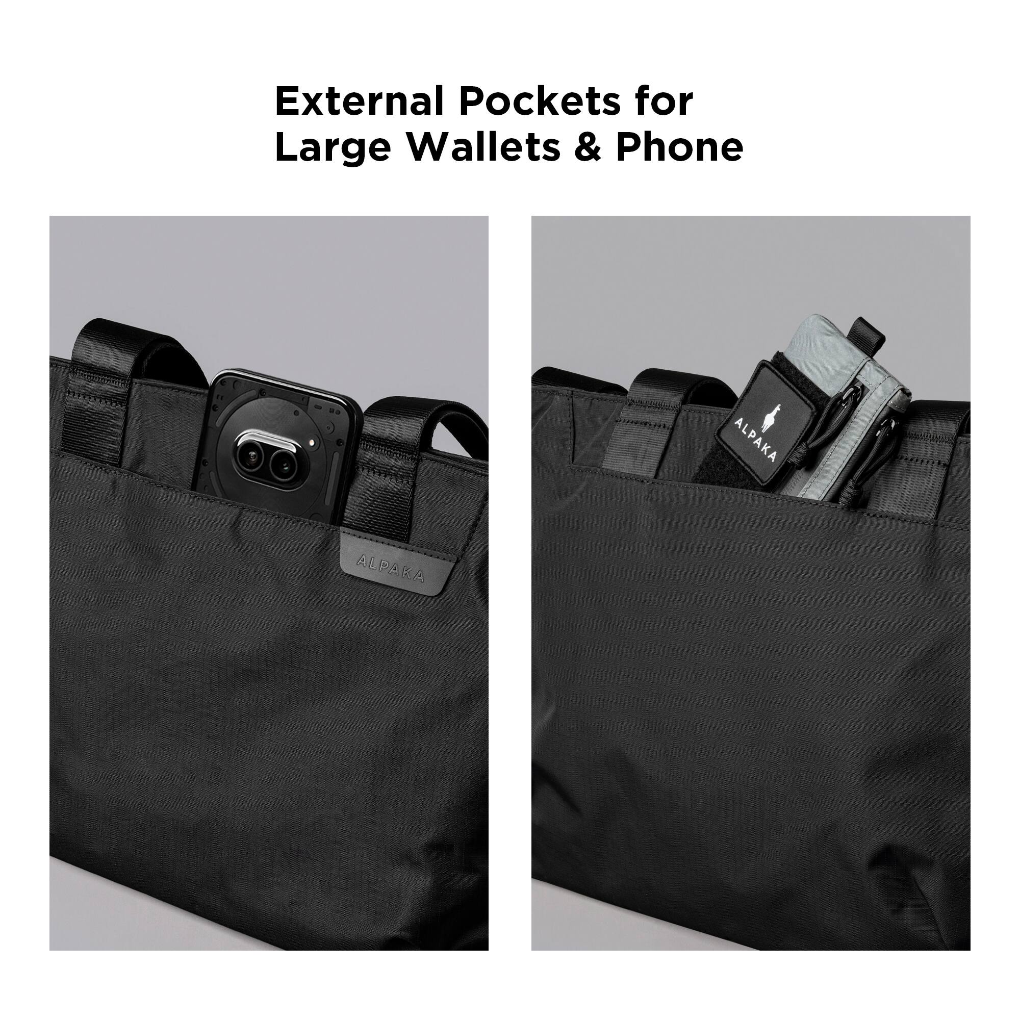 External Pockets for Large Wallets & Phone

ALPACA ALPARA