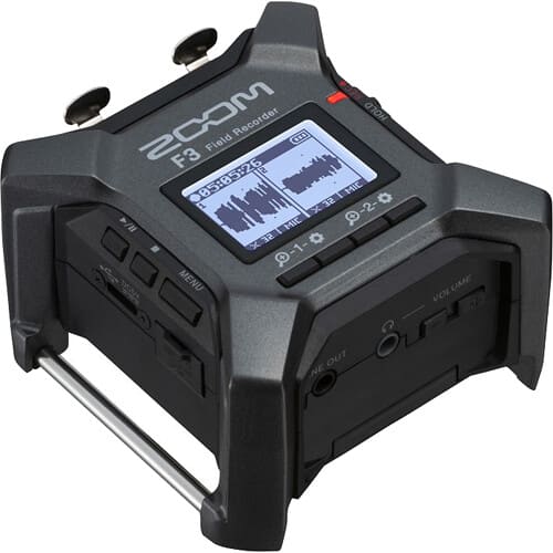 Zoom F3 Professional Field Recorder with Bag and More Bundle Gray