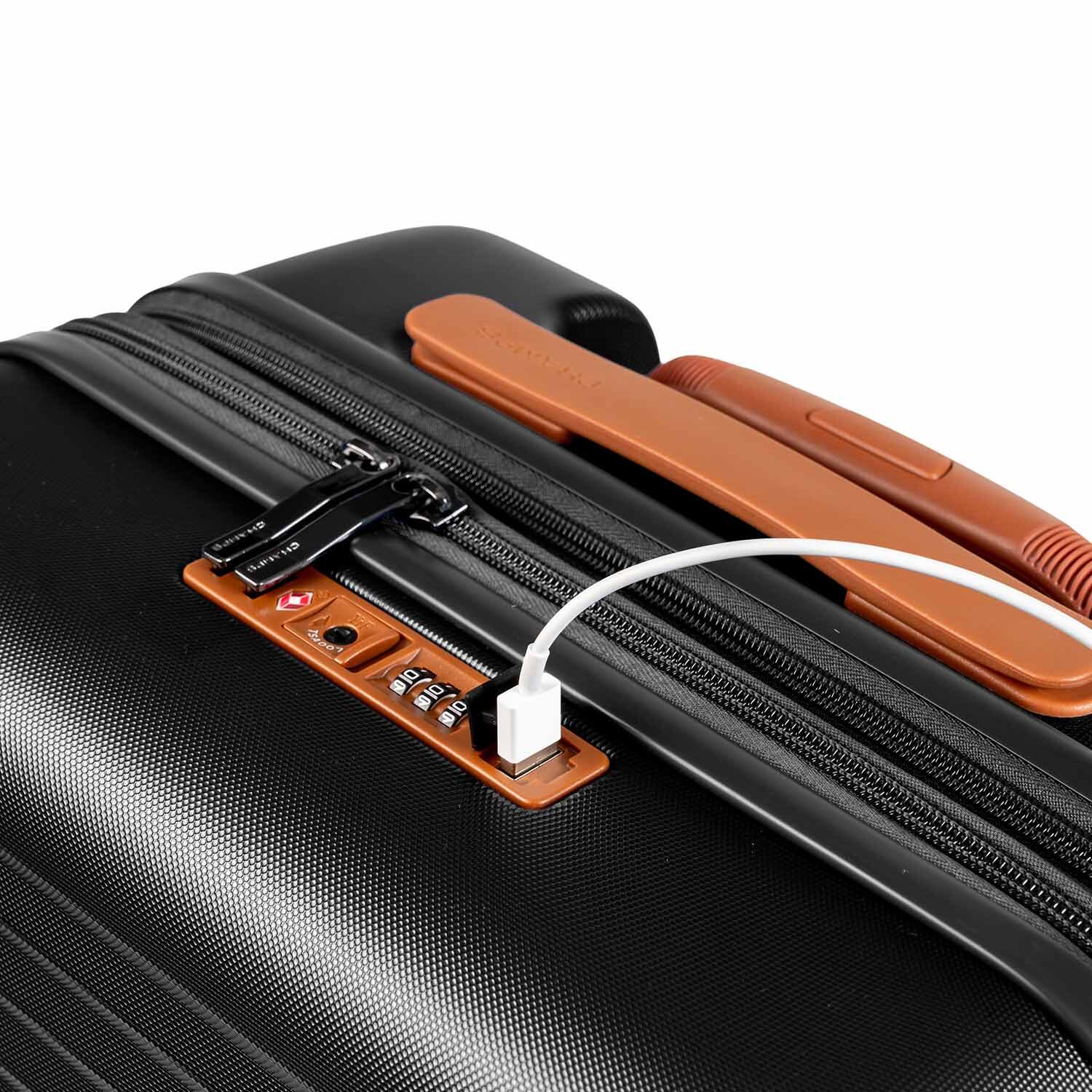 Angle. Champs - Vintage II Collection Carry-on - Black.