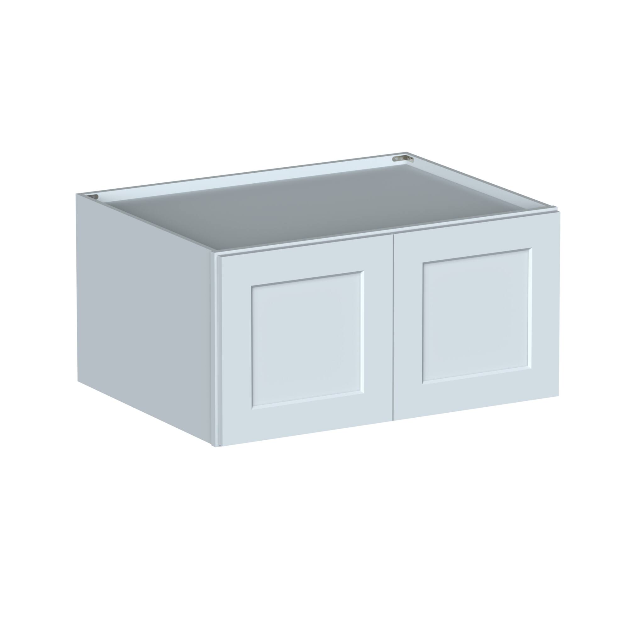 Alt View 1. Boyel Living - Dove Gray Deep Wall Cabinets 18.Wx27in.H Ready to Assemble Kitchen Cabinets 2Doors HDF Door - DOVE GRAY.