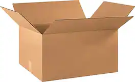 SI Products - 22" x 16" x 10" Shipping Boxes, 32 ECT, Brown, 20/Bundle - Kraft