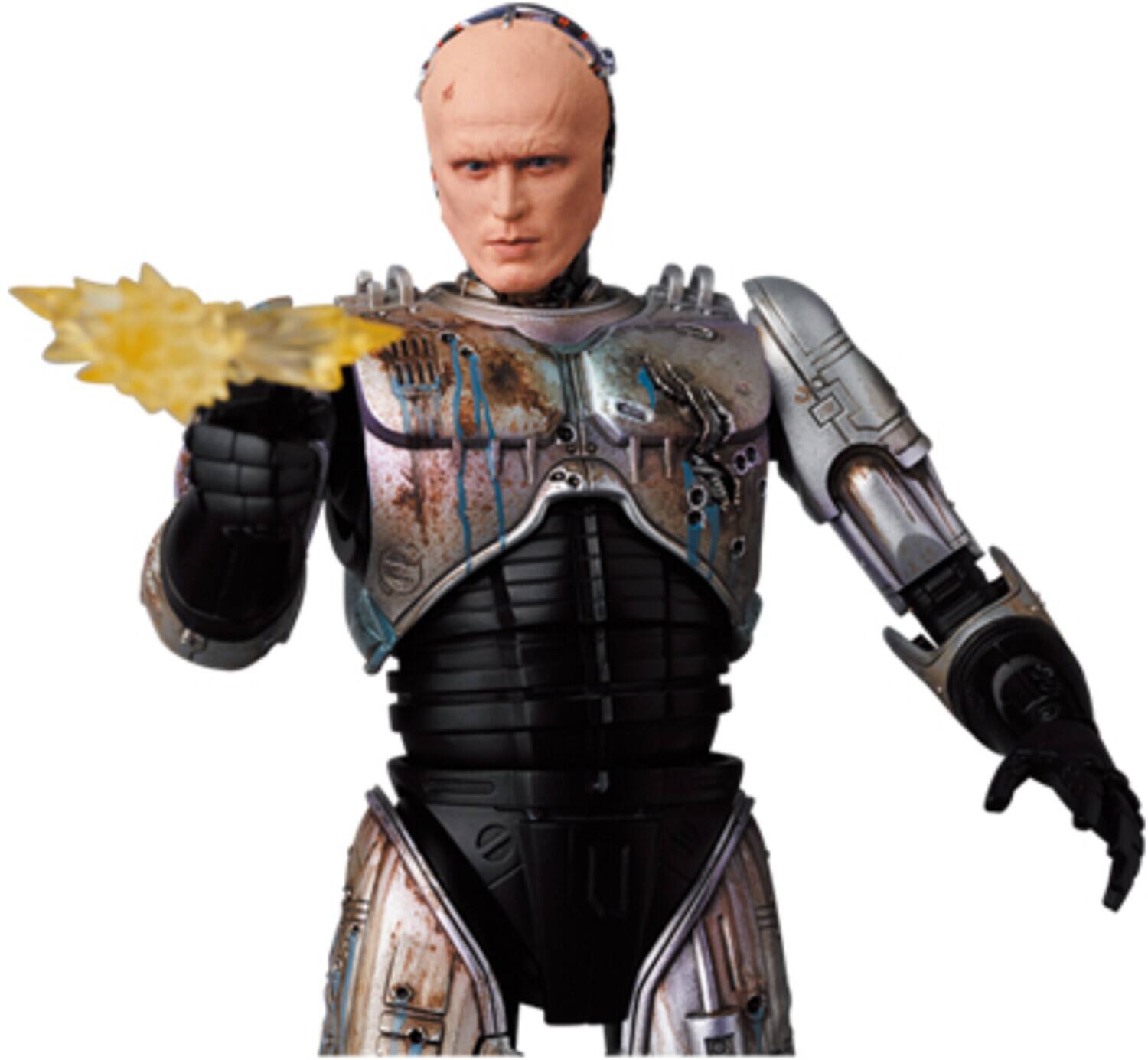 Alt View 3. PopMarket - Medicom - Robocop - Murphy Damaged Version Mafex Action Figure   - Collectibles - Multicolor.
