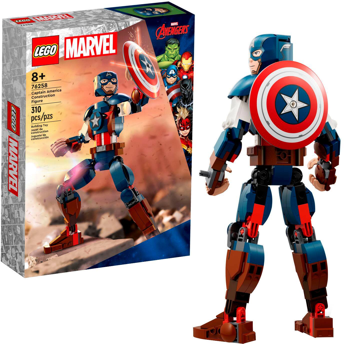 LEGO - Marvel Captain America Construction Figure 76258