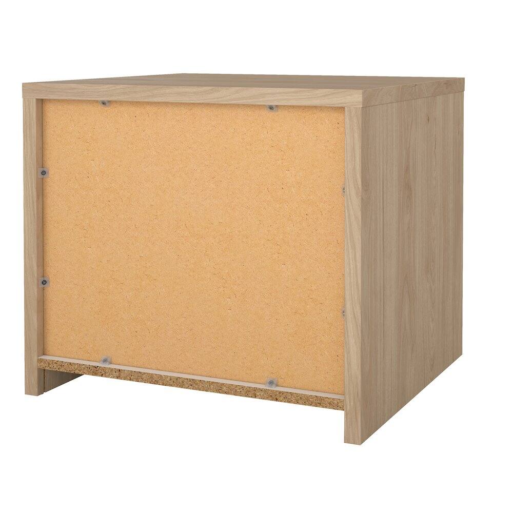 Alt View 5. Tvilum - Next 17-Inch Tall 2-Drawer Nightstand End Table - Brown.