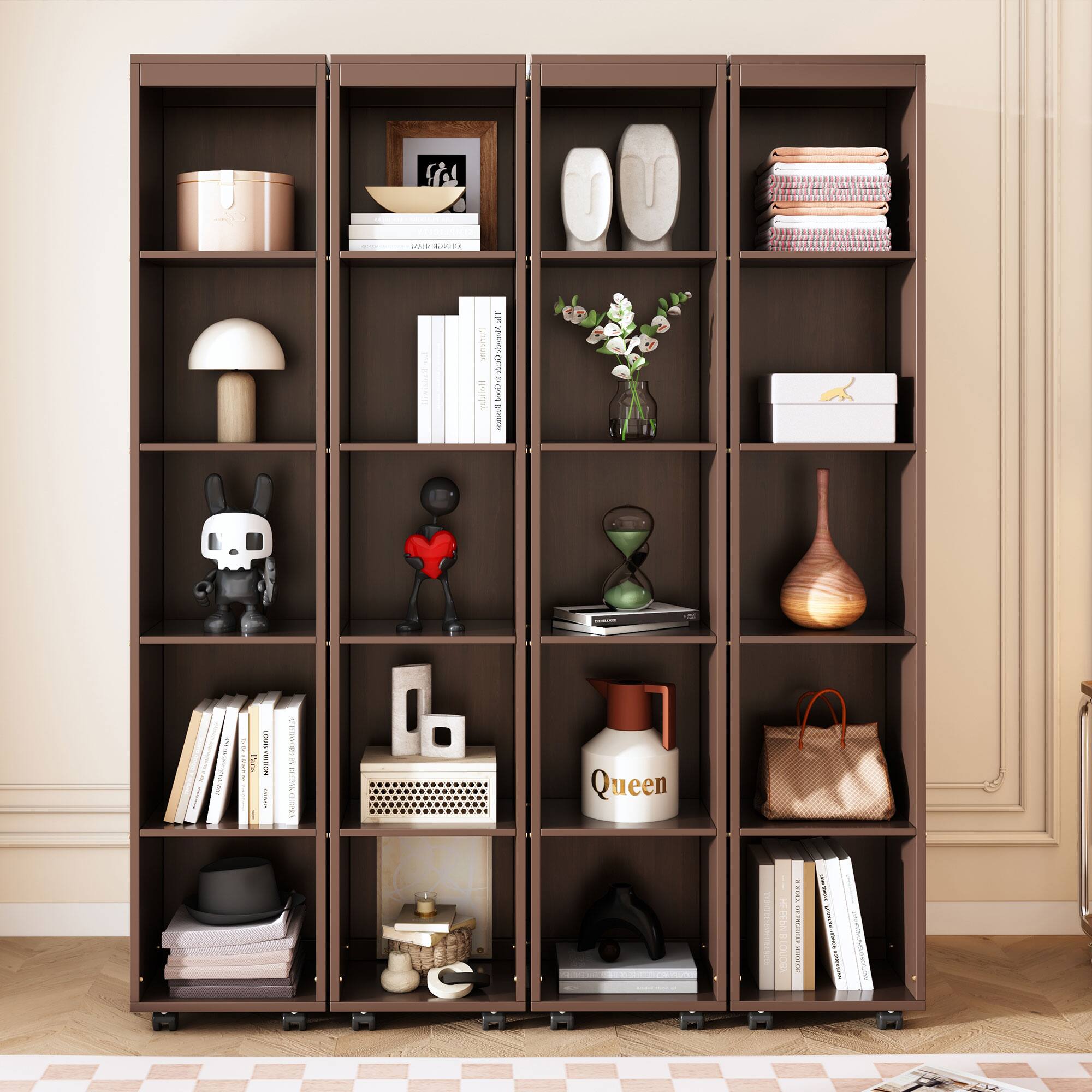 Sure, here is the corrected and grouped text from the image:

---

**Top Shelf:**
- (No visible text)

**Second Shelf:**
- (No visible text)

**Third Shelf:**
- (No visible text)

**Fourth Shelf:**
- (No visible text)

**Fifth Shelf:**
- (No visible text)

**Sixth Shelf:**
- (No visible text)

**Seventh Shelf:**
- (No visible text)

**Eighth Shelf:**
- (No visible text)

**Ninth Shelf:**
- (No visible text)

**Bottom Shelf:**
- (No visible text)

---

The image does not contain any discernible text that can be grouped or corrected.