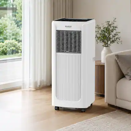 Front. Airplus - 7500 BTU Portable Air Conditioner Cools up to 500 Sq.Ft 3-in-1 AC Unit with Remote Control - White.