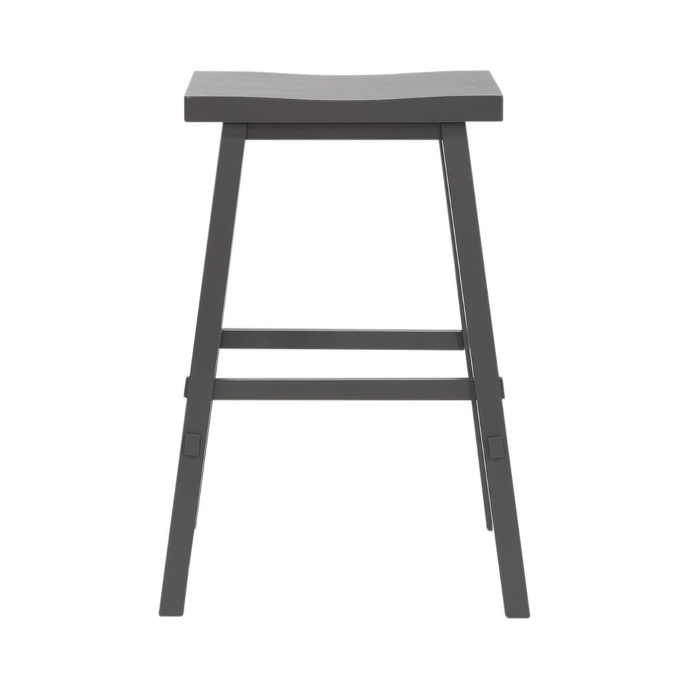 Left. Liberty Furniture Industries - Creations 24 Inch Sawhorse Counter Stool- Gray in Various - Brown.
