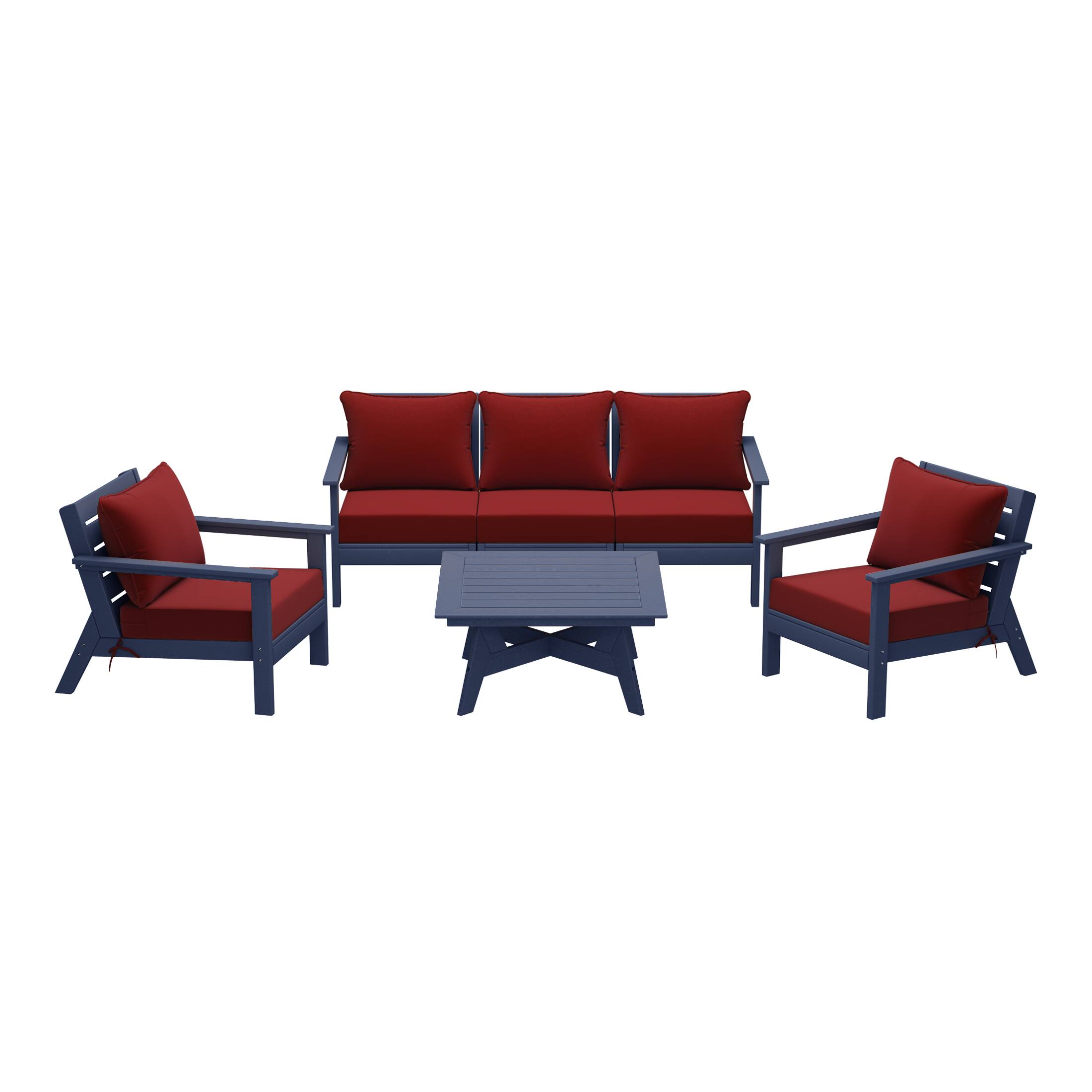 Navy Blue/Red